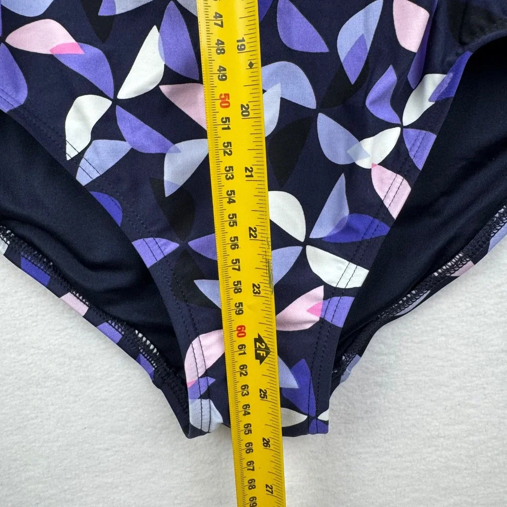Kate Spade New York Rich Navy Floral Cutout One-Piece Swimsuit Size Small‎